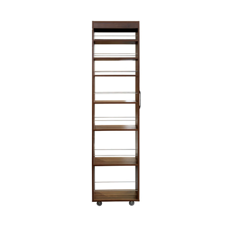 7-Tier Slim Pull-Out Storage Cabinet on Wheels for Kitchen & Laundry Room