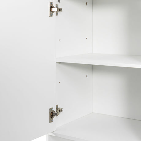 63" Laundry Storage Cabinet with Tilt-Out Hampers & Adjustable Shelves