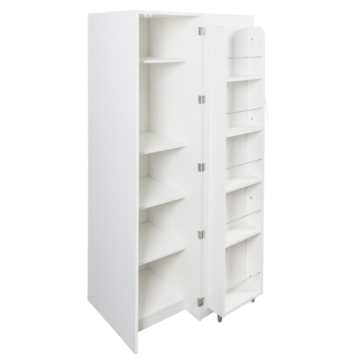 22" Deep Narrow Pantry Cabinet with Door Shelves & Interior Storage