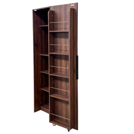 22" Deep Narrow Pantry Cabinet with Door Shelves & Interior Storage