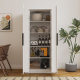 63" Tall Kitchen Pantry Cabinet w/ Doors & Shelves | Joysource