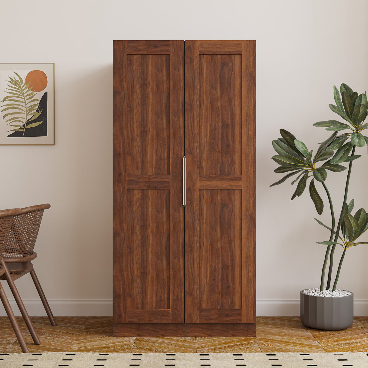 63" Tall Kitchen Pantry Cabinet w/ Doors & Shelves | Joysource