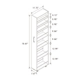 7-Tier Slim Pull-Out Storage Cabinet on Wheels for Kitchen & Laundry Room