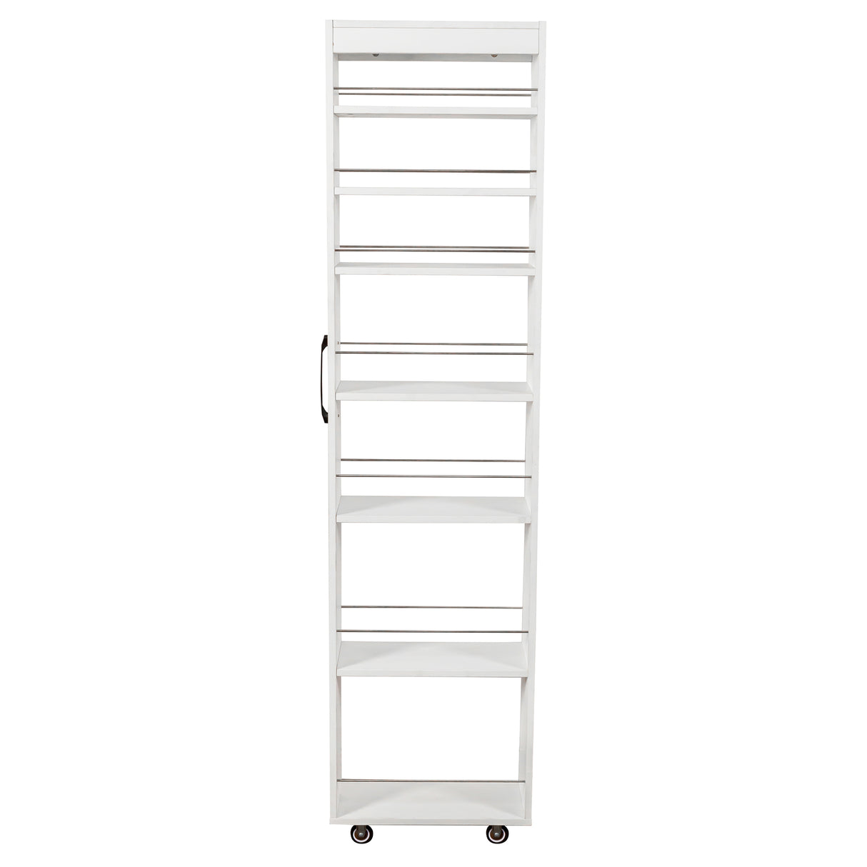 7-Tier Slim Pull-Out Storage Cabinet on Wheels for Kitchen & Laundry Room