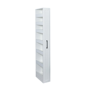 7-Tier Slim Rolling Storage Cabinet for Kitchen, Bathroom, Laundry, Office | 7.9" W