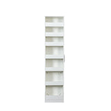7-Tier Slim Rolling Storage Cabinet for Kitchen, Bathroom, Laundry, Office | 7.9" W