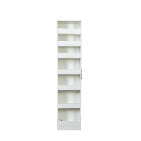 7-Tier Slim Rolling Storage Cabinet for Kitchen, Bathroom, Laundry, Office | 7.9" W
