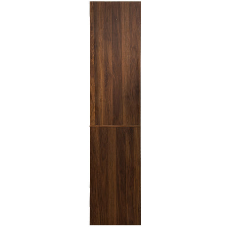 71" Farmhouse Kitchen Pantry Cabinet with Glass Door & Wine Storage