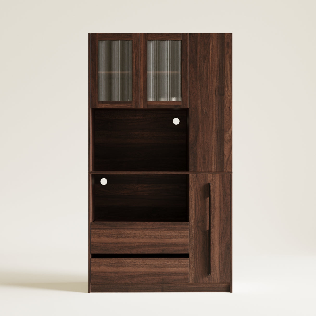 71" Kitchen Pantry Cabinet w/ Pull-out Shelf, 2 Drawers & Versatile Storage