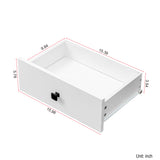 71" Laundry Cabinet with Tilt-Out Hamper, Adjustable Shelves & Drawer, White