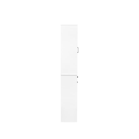 71" Laundry Cabinet with Tilt-Out Hamper, Adjustable Shelves & Drawer, White