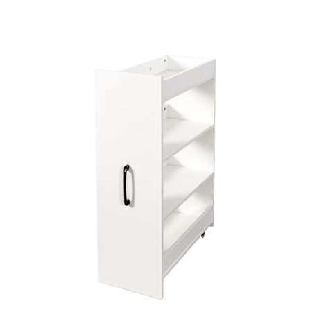 71" Multifunctional Storage Cabinet w/ 2 Glass Doors & Pull-Out Shelves