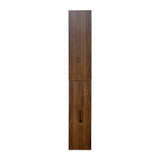 71" Multifunctional Storage Cabinet w/ 2 Glass Doors & Pull-Out Shelves
