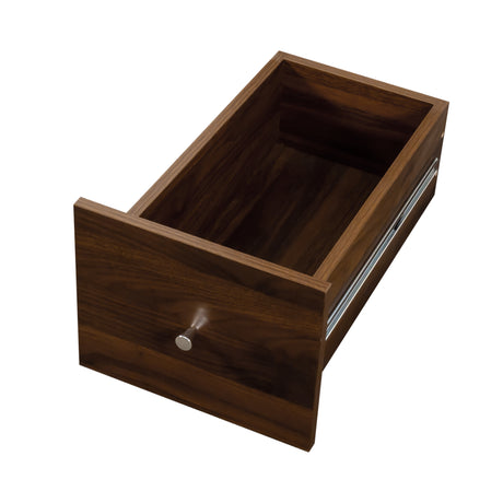 71" Narrow Display Storage Cabinet w/ 4-Tier Shelf and 3 Side Drawers