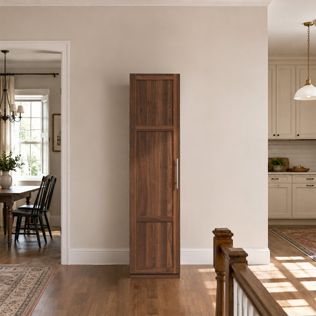 71" Narrow Kitchen Pantry Cabinet w/ Doors & Adjustable Shelves | Multipurpose