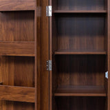 71" Narrow Kitchen Pantry Cabinet w/ Doors & Adjustable Shelves | Multipurpose