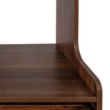 71" Narrow Kitchen Pantry Cabinet with Hutch, Drawer & Microwave Stand