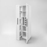 71" Narrow Pantry Cabinet with Pull-Out Storage & Wine Rack wr069