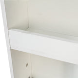 71" Narrow Storage Cabinet w/ 4-Tier Open Shelves & 3 Side Drawers