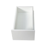 71" Narrow Storage Cabinet w/ 4-Tier Open Shelves & 3 Side Drawers