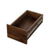71" Narrow Storage Cabinet w/ 4-Tier Open Shelves & 3 Side Drawers