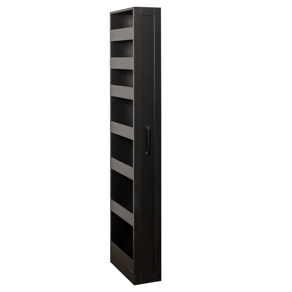 71" Slim Rolling Pantry Storage Cabinet for Kitchen, Bathroom, Laundry, Office
