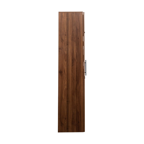 71" Tall Kitchen Pantry Cabinet with Pull Out Shelves and Glass Doors | Multifunctional