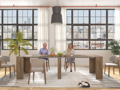 Space-Saving Extendable Dining Table for 2-12 People - Joysource