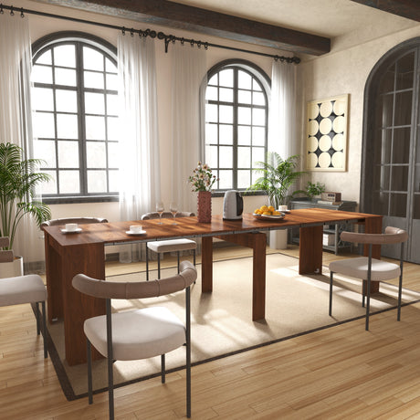 Space-Saving Extendable Dining Table for 2-12 People - Joysource