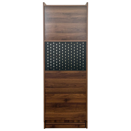 13-36"W Foldable Computer Desk w/ Storage & Pegboard | Space-Saving