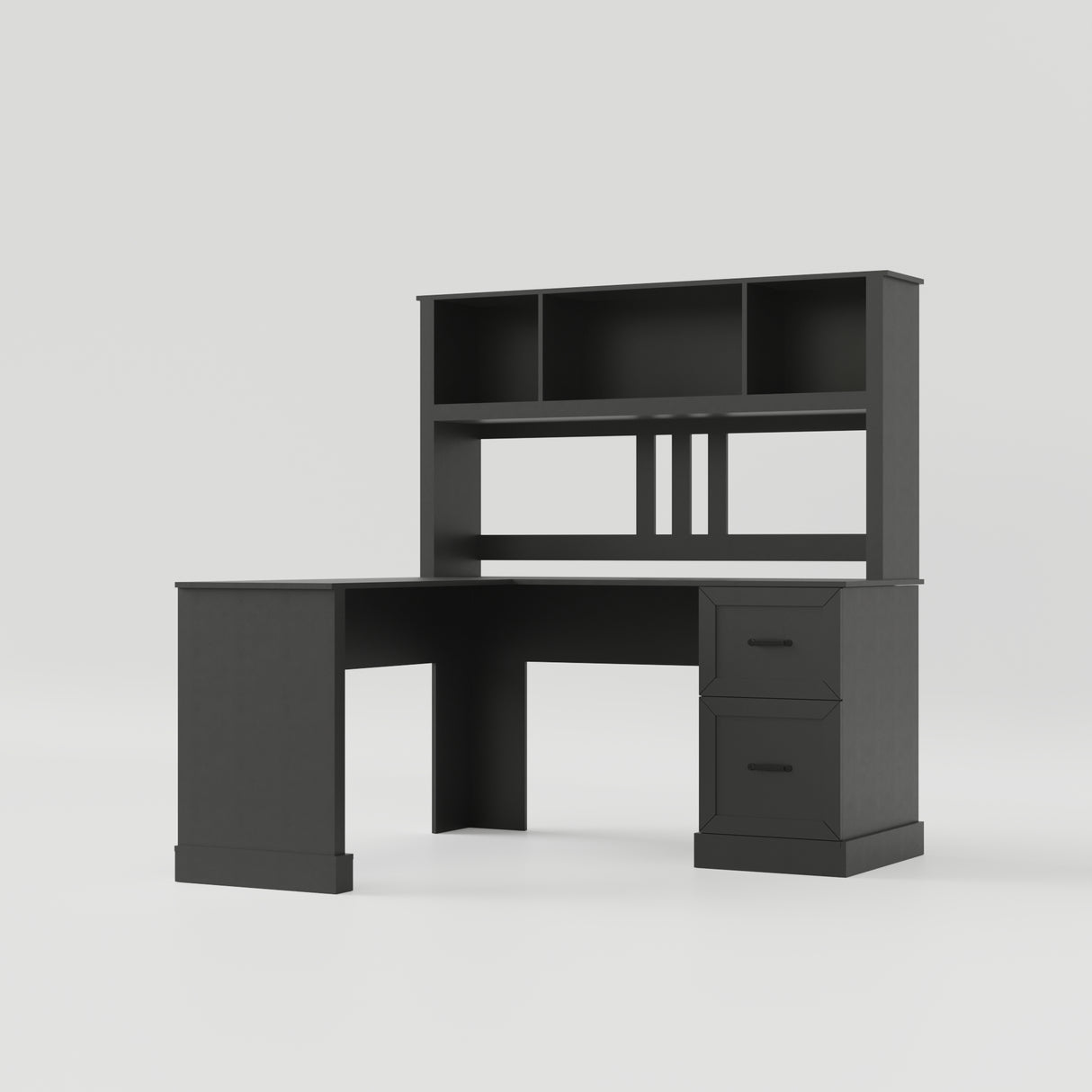 L-Shaped Desk with Hutch, Drawers & Storage for Office | Computer Desk