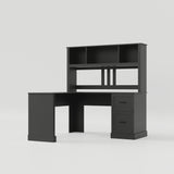 L-Shaped Desk with Hutch, Drawers & Storage for Office | Computer Desk