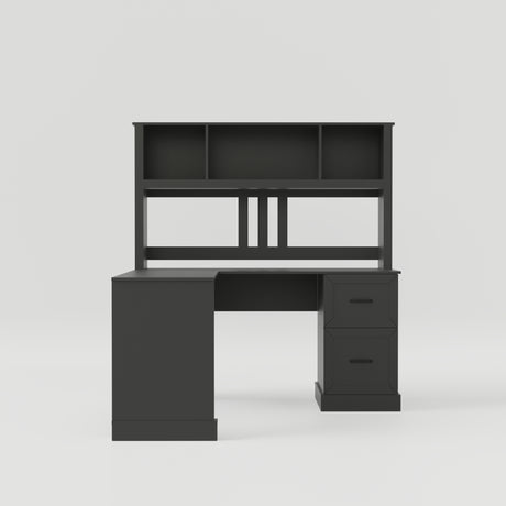 L-Shaped Desk with Hutch, Drawers & Storage for Office | Computer Desk