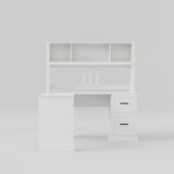 L-Shaped Desk with Hutch, Drawers & Storage for Office | Computer Desk