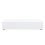 Modern TV Stand for TVs up to 59" with Hidden Storage | White Media Console