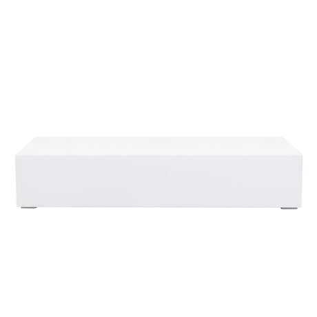 Modern TV Stand for TVs up to 59" with Hidden Storage | White Media Console