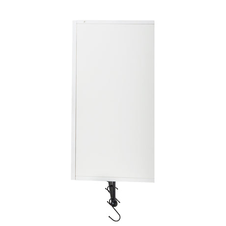 Modern Wall-Mounted Bathroom Cabinet with Hanging Rod, Hooks & Tissue Slot