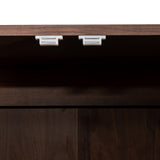 Modern Wardrobe Armoire with 2 Doors & 3 Adjustable Shelves, 71"H x 30" W