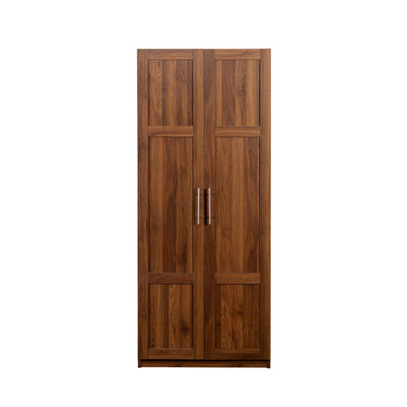Modern Wardrobe Armoire with 2 Doors & 3 Adjustable Shelves, 71"H x 30" W