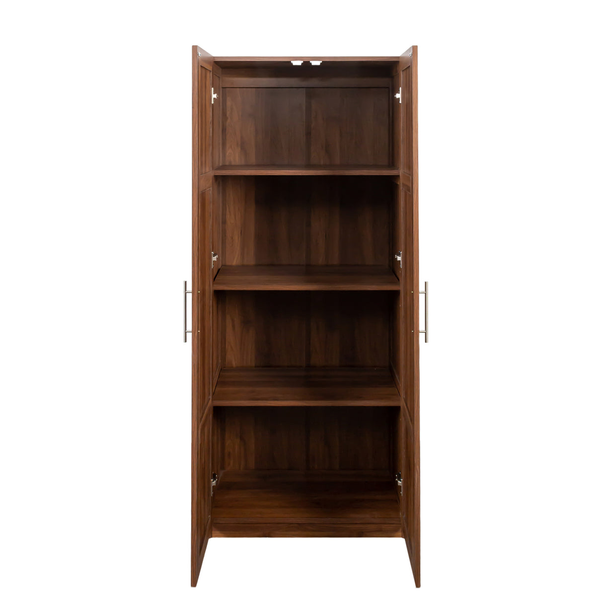 Modern Wardrobe Armoire with 2 Doors & 3 Adjustable Shelves, 71"H x 30" W