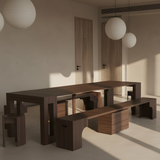 Solid Wood Extendable Dining Table Seats 2-12, 22"-120" | Self-Storing