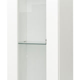 Narrow Storage Cabinet with Aluminum Strip Lamp | Display Cabinet