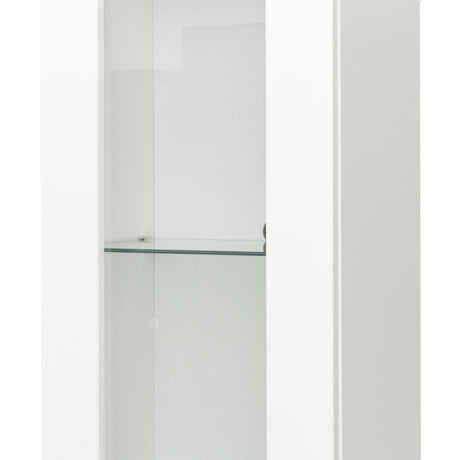 Narrow Storage Cabinet with Aluminum Strip Lamp | Display Cabinet