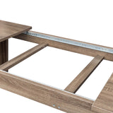 Joysource Extendable Dining Table 71"-106" for Kitchen & Dining Room