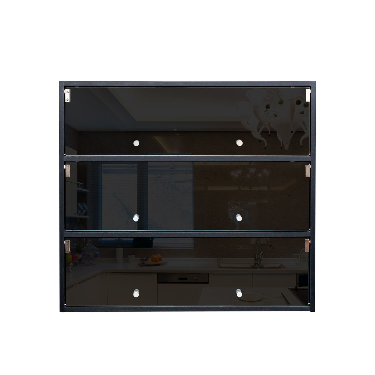 Glass Door Shoe Cabinet with RGB Led Light | Shoe Box - Joysource