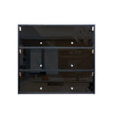Glass Door Shoe Cabinet with RGB Led Light | Shoe Box - Joysource