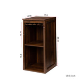 Modular Bar Wine Cabinet w/ Shelves & Glasses Holder - Joysource