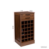 Modular Bar Cabinet for 24 Bottles w/ Drawers - Joysource