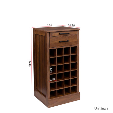 Modular Bar Cabinet for 24 Bottles w/ Drawers - Joysource