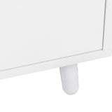 63" W Large Kitchen Cabinet with Hutch, 4 Doors, 4 Drawers & Microwave Shelf